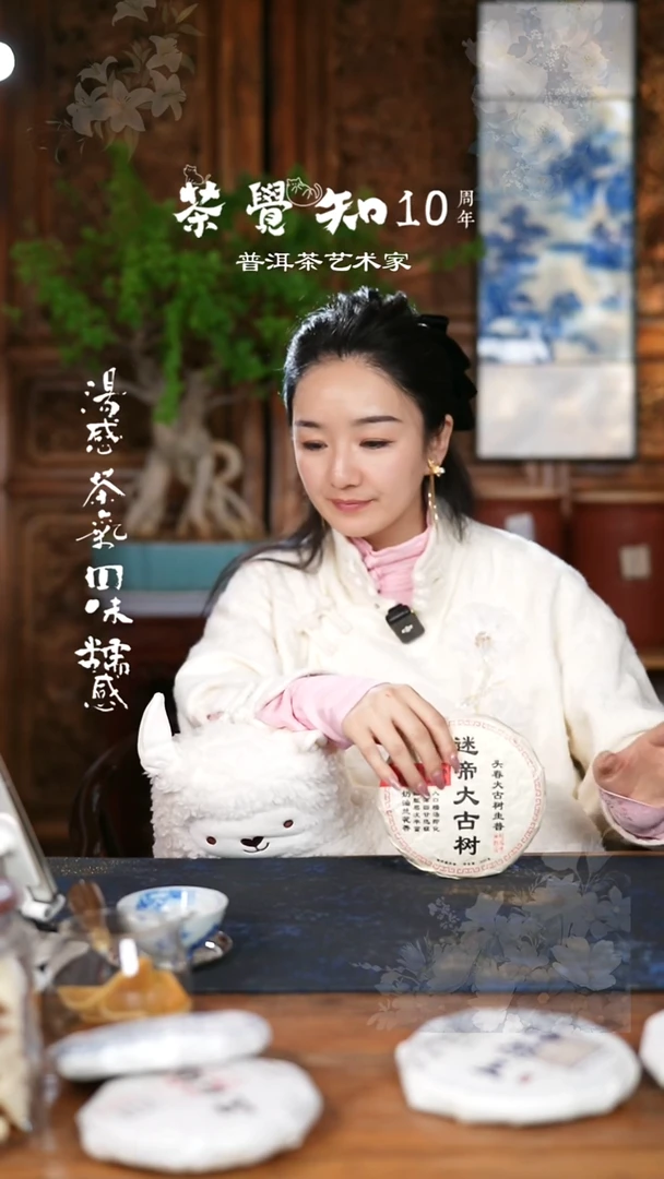 白**923年老班章大古树熟茶2泡小片片+1泡撬饼