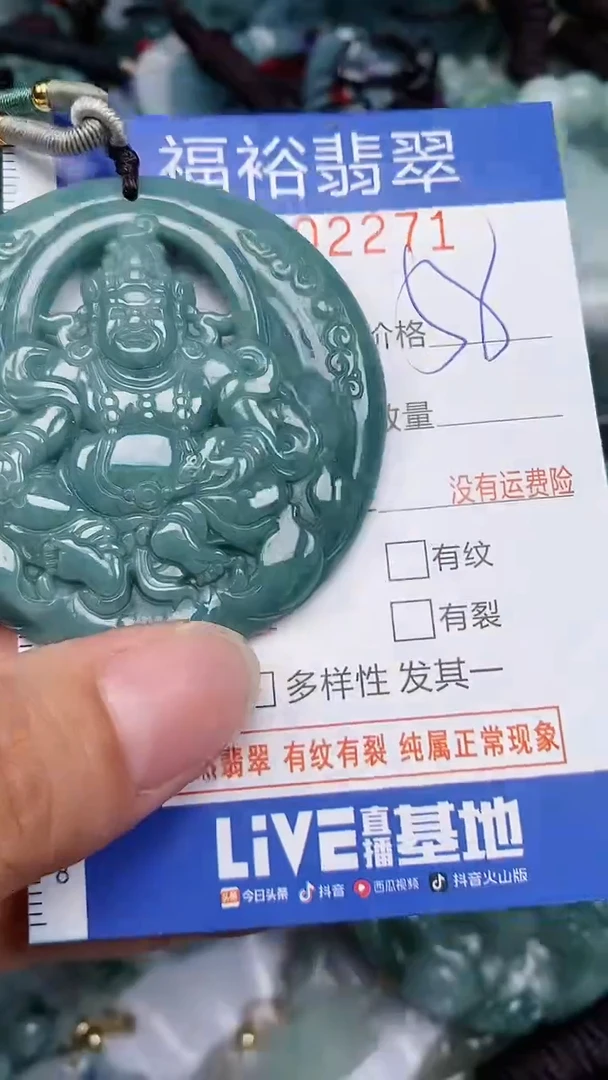 翡翠未镶嵌颈饰...0002271