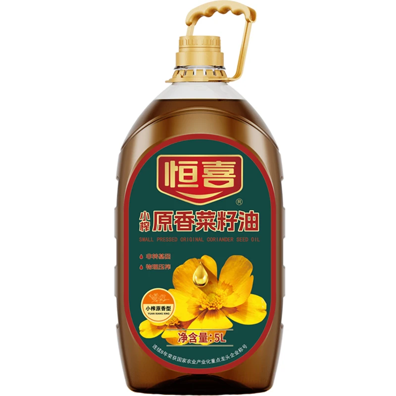 恒喜小榨原香菜籽油非转基因物理压榨食用油