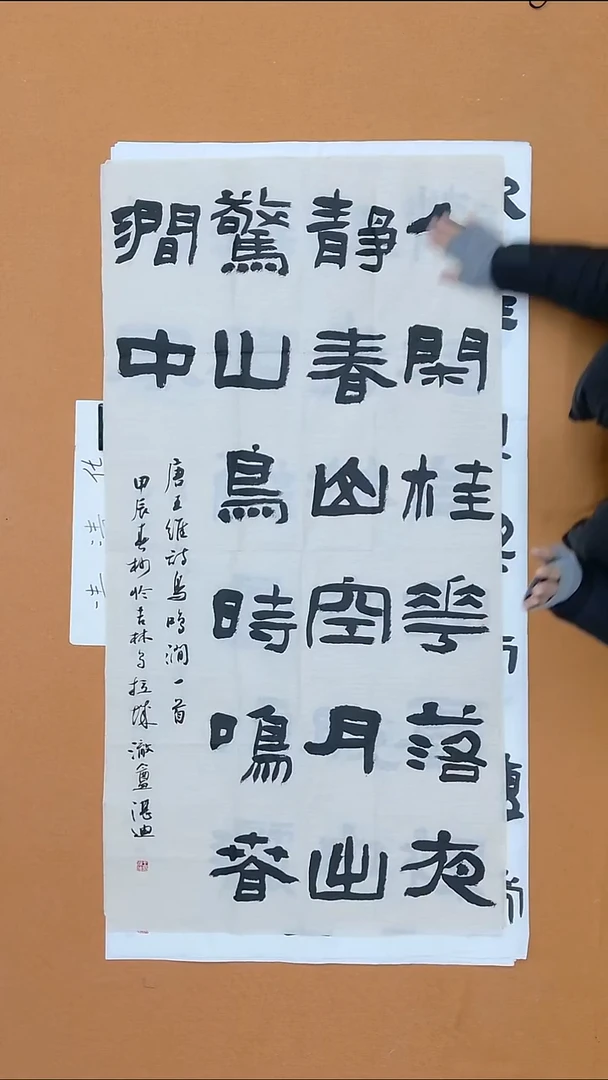 书法王湛迪 吉林省理S 书法硕65*135 八平尺