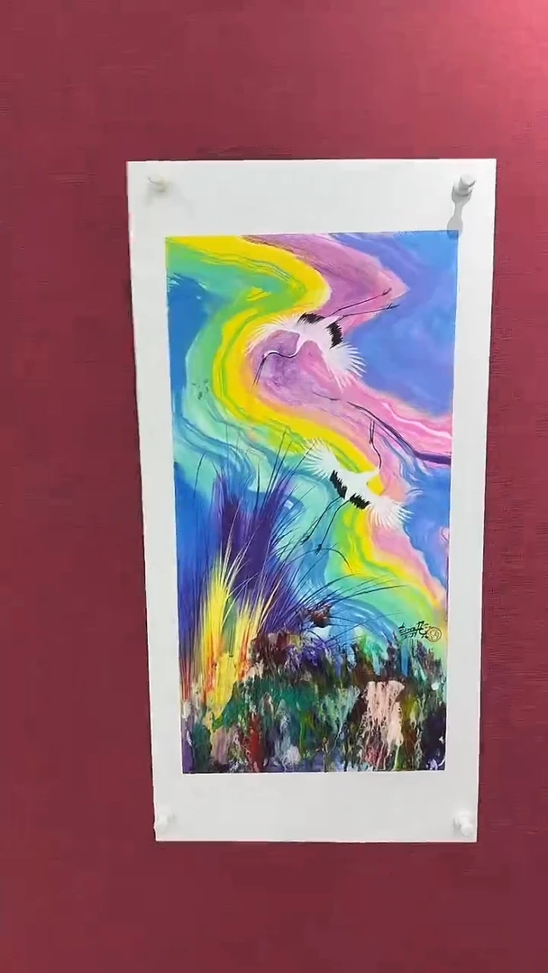 国画赵燮绘画2pc仙鹤