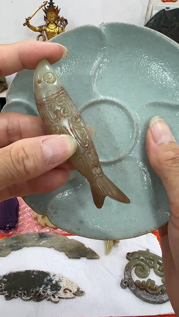 瓷片手工，手绘，陶瓷