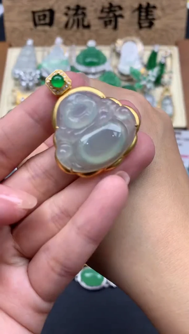 【闪购商品】翡翠颈饰18K金镶嵌263-中国好珍宝