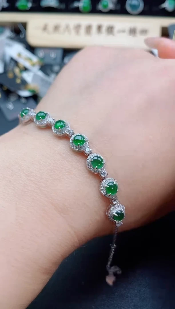 银S925镶嵌戒指翡翠1