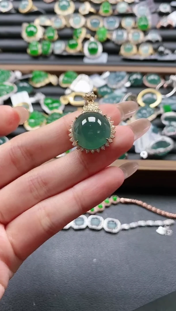 【闪购商品】翡翠戒指银S925镶嵌51511