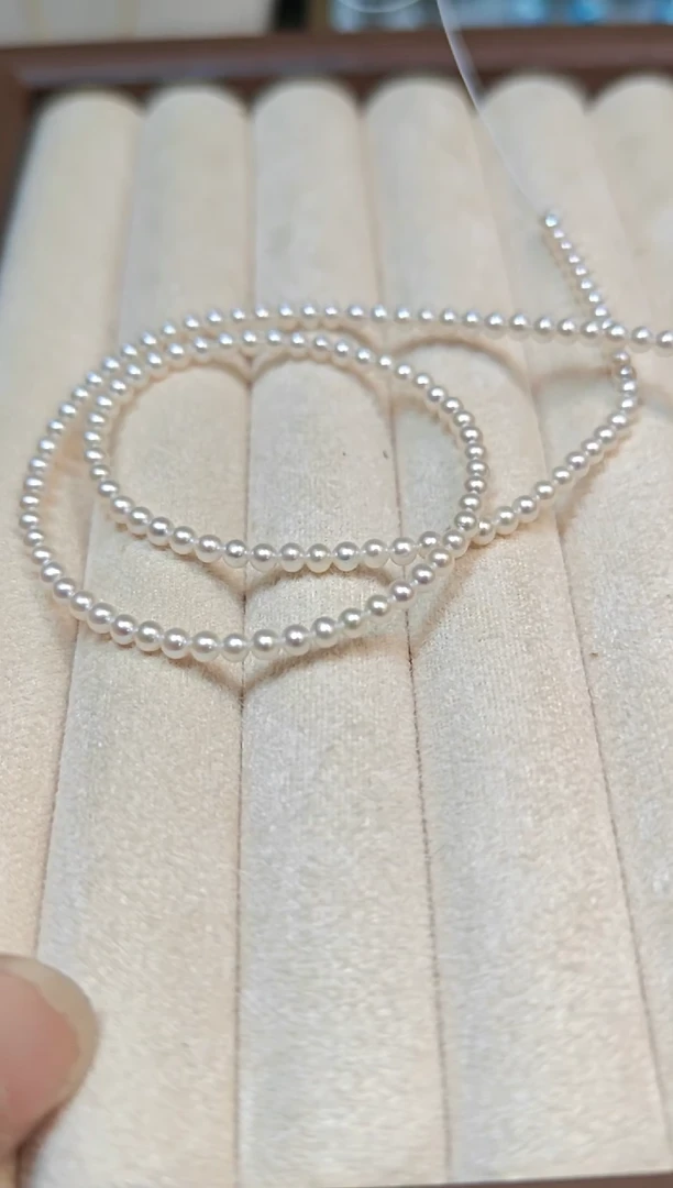 淡水珍珠银S925镶嵌颈饰多样性发一串