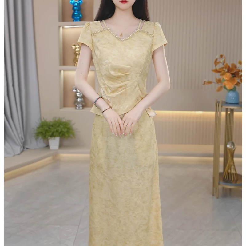 【套装定制】B1182上衣套裙优雅气质时尚减龄休闲显瘦夏季收腰