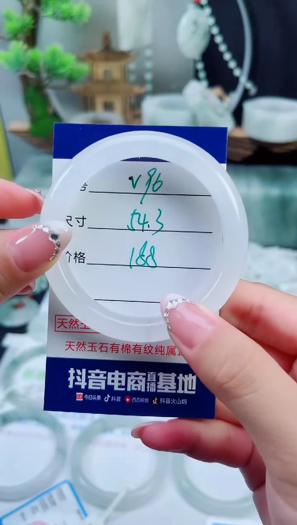 未镶嵌手镯石英质玉（天山翠）96