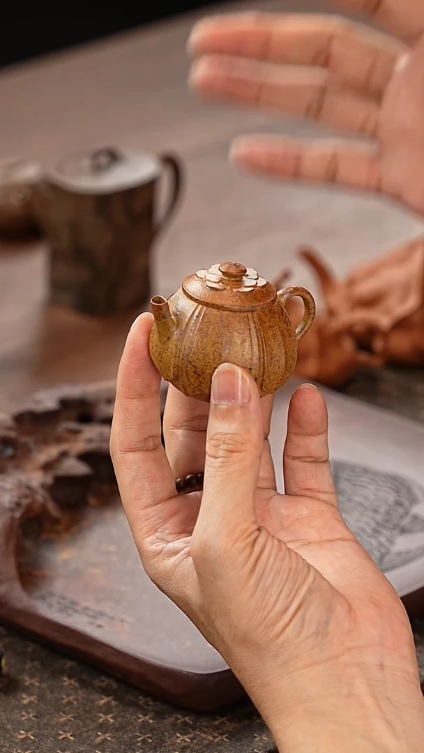 茶壶紫砂繁花一式