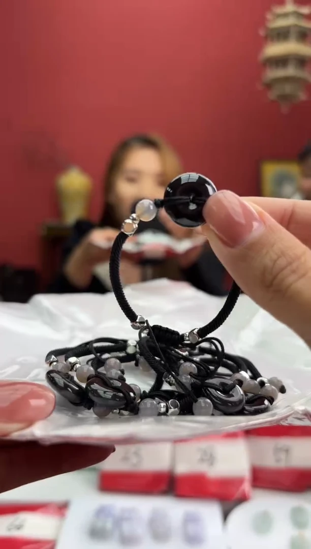 【闪购商品】翡翠手绳未镶嵌563457/翡翠平安扣/多样性发一编绳