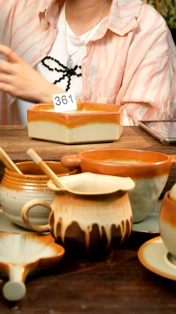 盘 高颜值粗陶餐具限时抢购
