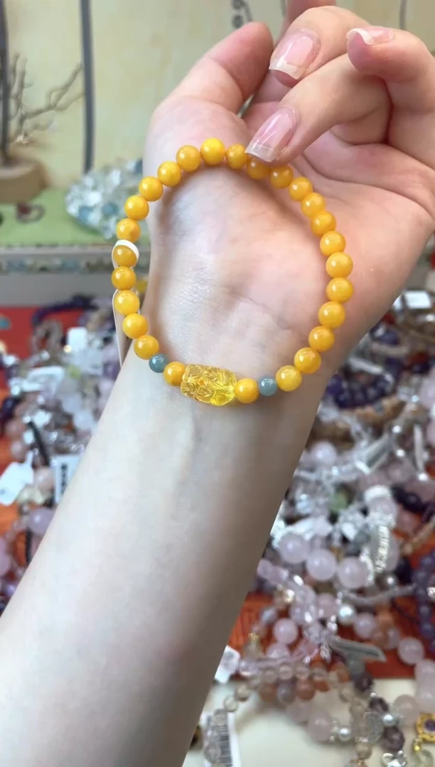 未镶嵌蜜蜡手链179手串