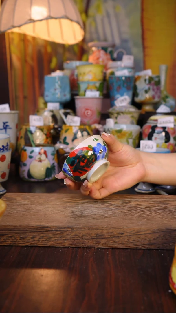 摆件泥垚手作 景德镇手工手绘器物
