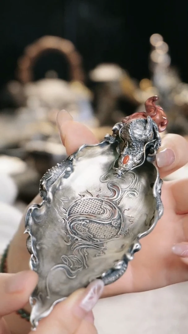 【闪购商品】大龙设计高货银茶漏