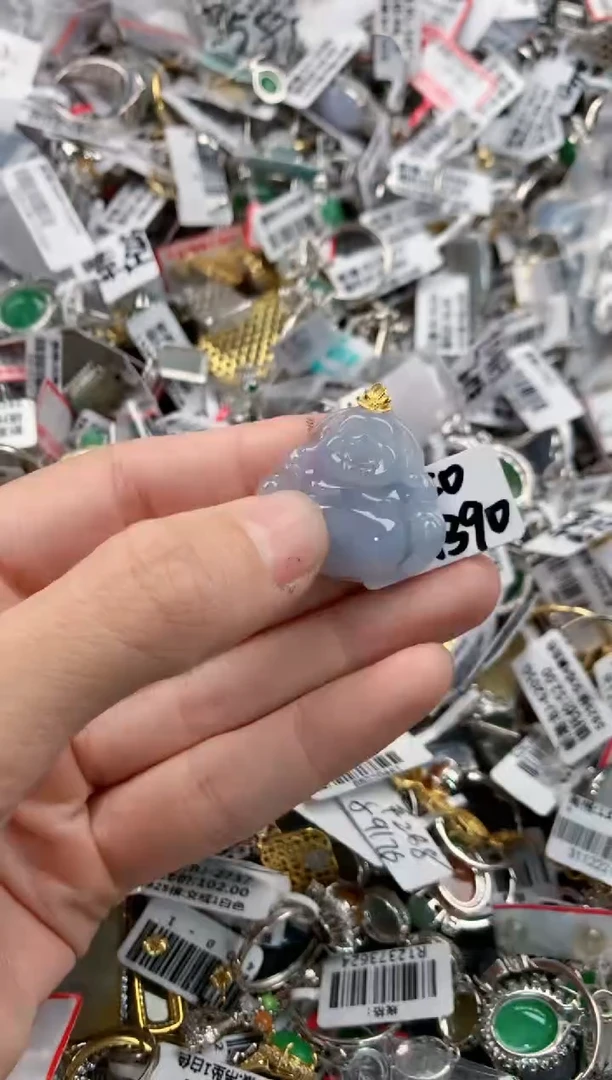 18K金镶嵌戒指翡翠555    6