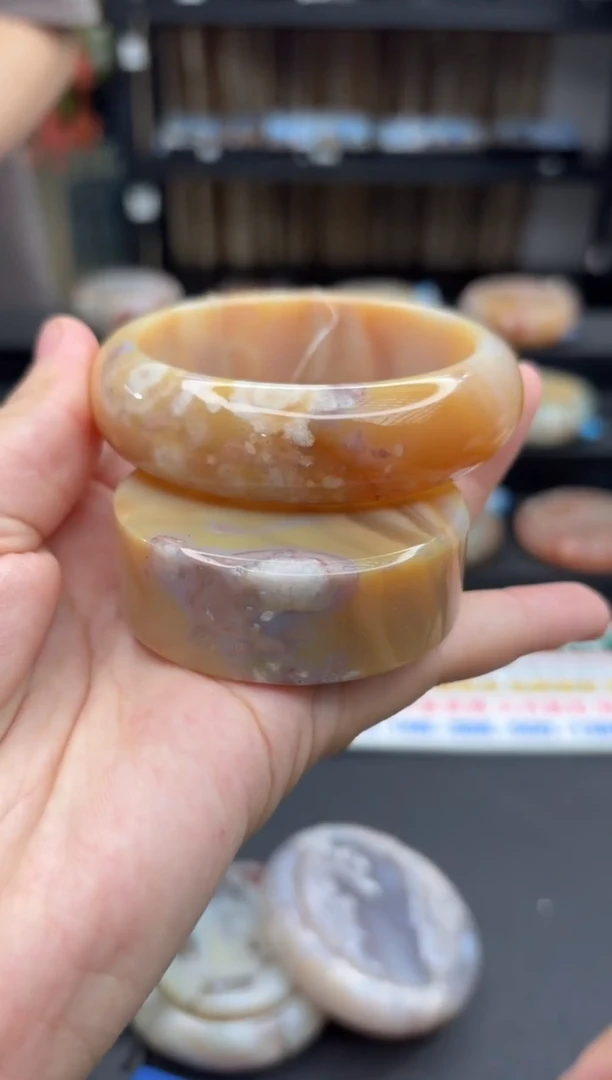 石英质玉手镯未镶嵌120(58圈赠送镯心)