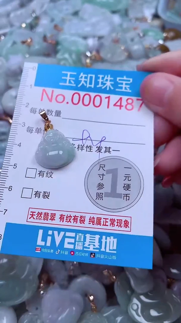 吊坠(不含链)未镶嵌翡翠1487