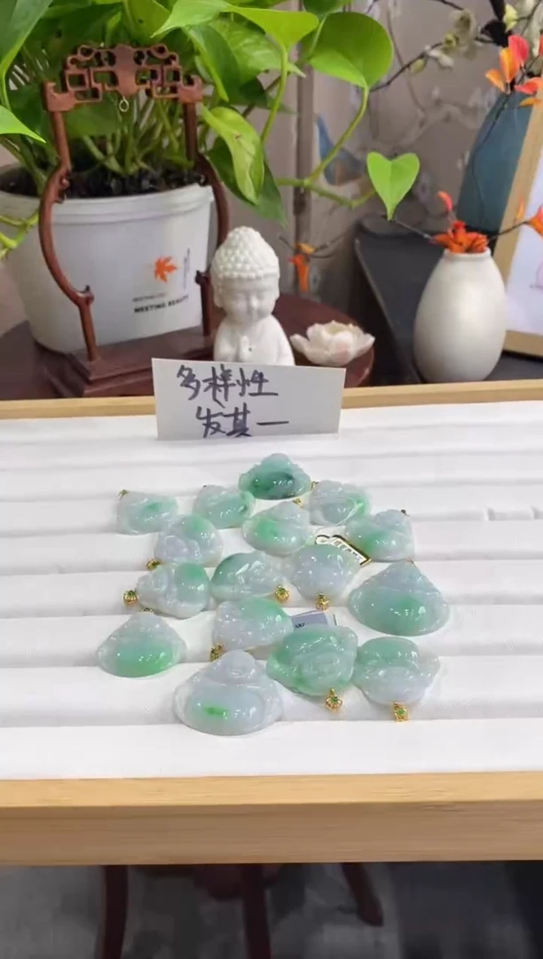 翡翠18K金镶嵌颈饰多样性仅发其一7721