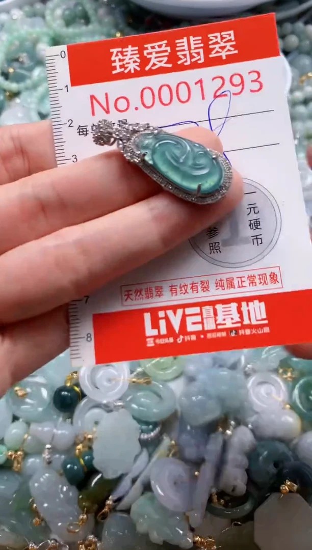 翡翠未镶嵌吊坠(不含链)1293