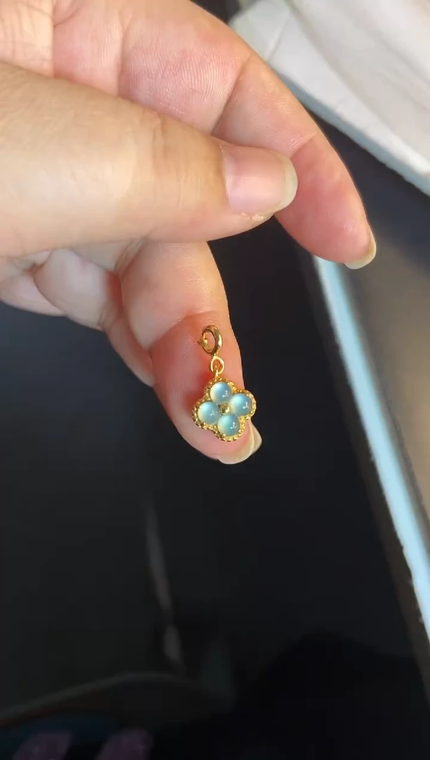 吊坠(不含链)银S925镶嵌翡翠1