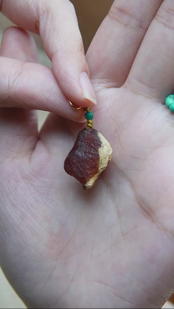 裸石蜜蜡未镶嵌*蜜蜡原石小提溜*活扣头*百搭小配饰*
