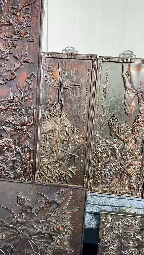 木紫檀雕刻一物一拍
