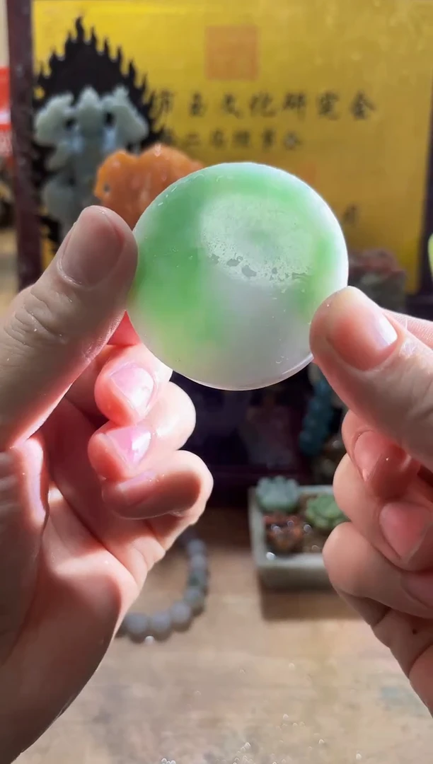 未镶嵌挂件翡翠A货常星8195