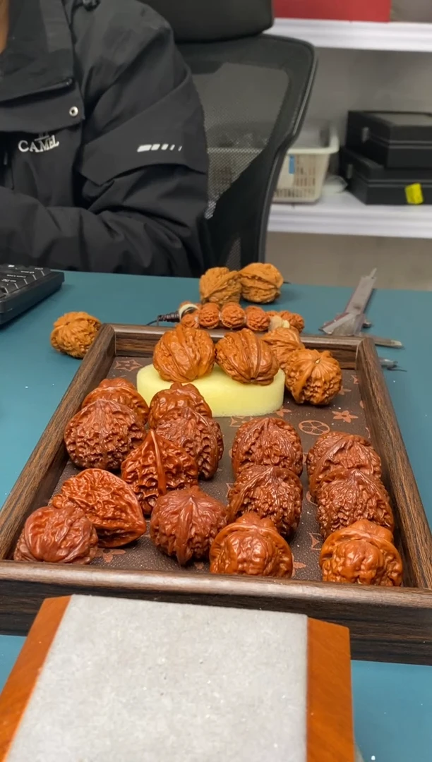把件文玩核桃干*棒延庆虎头王880