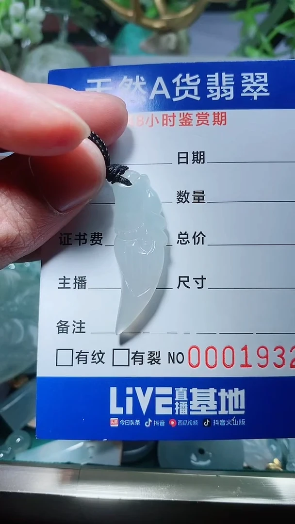 【闪购商品】翡翠颈饰未镶嵌天然A货翡翠一件