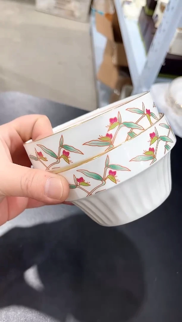 杯子骨瓷（简装）4.5寸碗2个