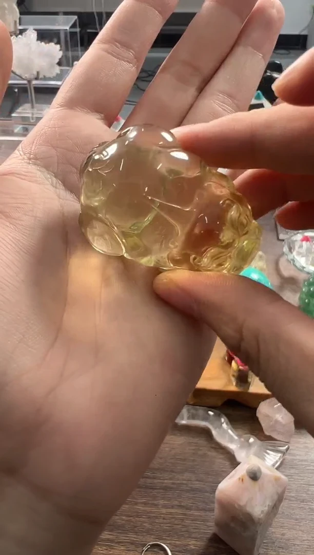 未镶嵌珠宝半成品水晶M1409  约4.9cm
