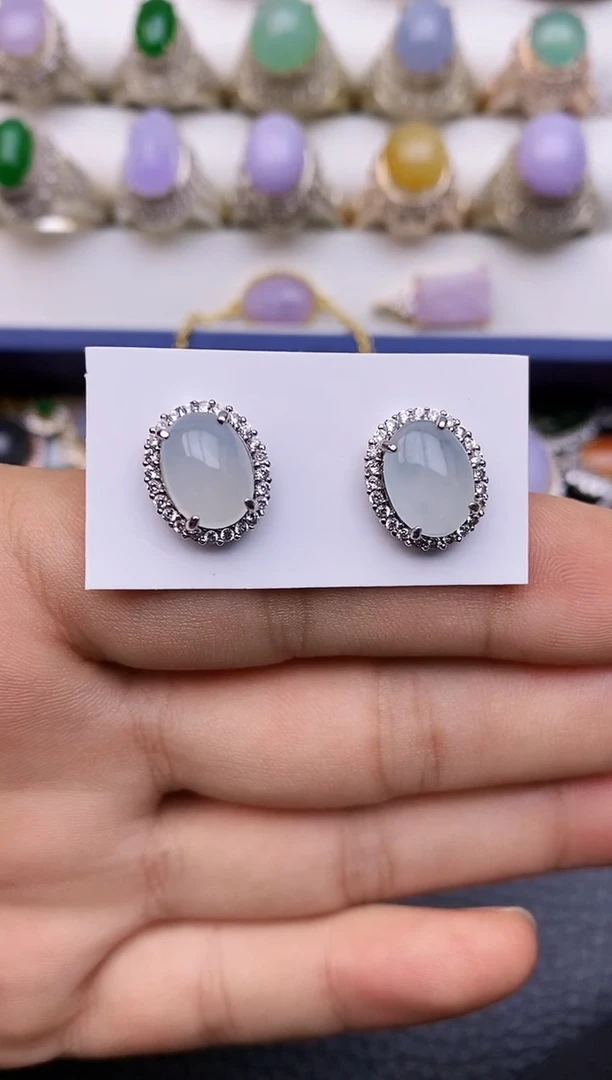 未镶嵌翡翠耳饰5899