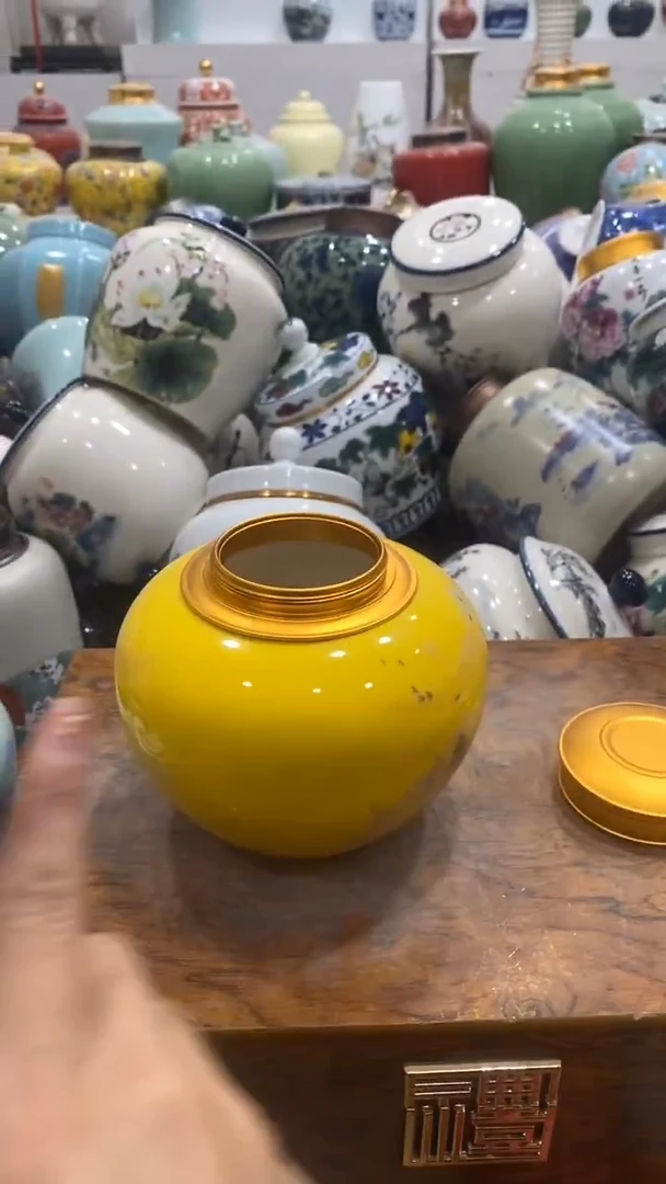 摆件陶茶叶罐密封罐储存罐