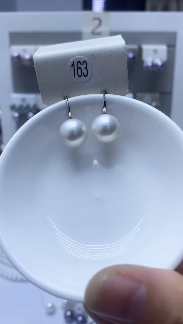 【闪购商品】淡水珍珠耳饰银S925镶嵌163