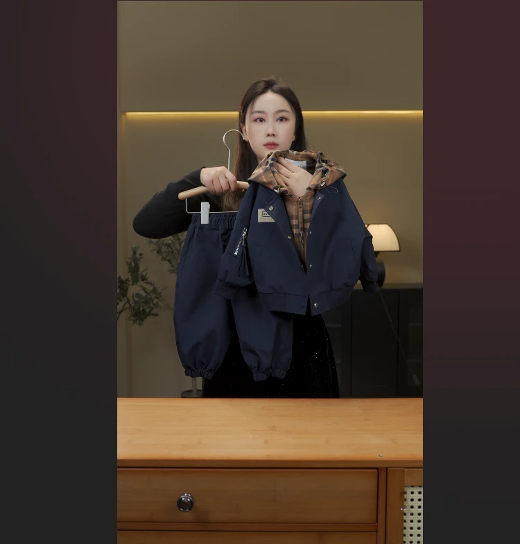 【贝里】2025儿童春秋洋气时尚宽松秋季潮流休闲运动套装88262