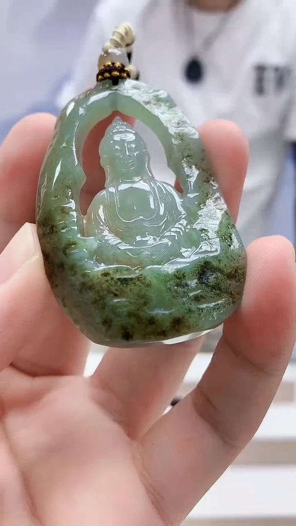 未镶嵌定制翡翠4898bb-毛货挂件84