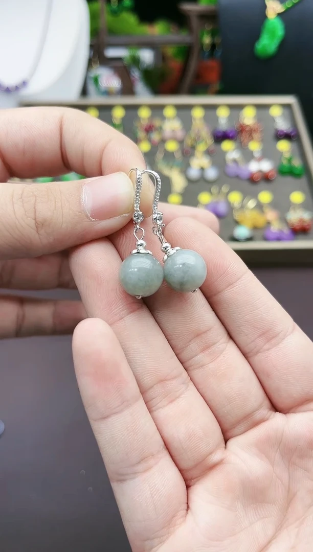 【闪购商品】玛瑙/玉髓耳钉银S925镶嵌822000