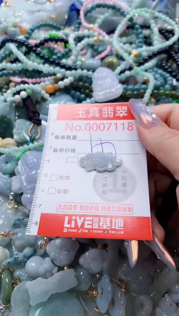 翡翠未镶嵌吊坠(不含链)7118
