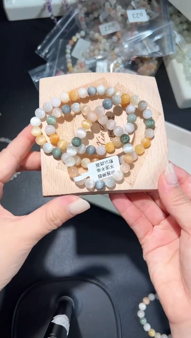 未镶嵌手串水晶25p多样性发其一【1条】默认微瑕7+mm