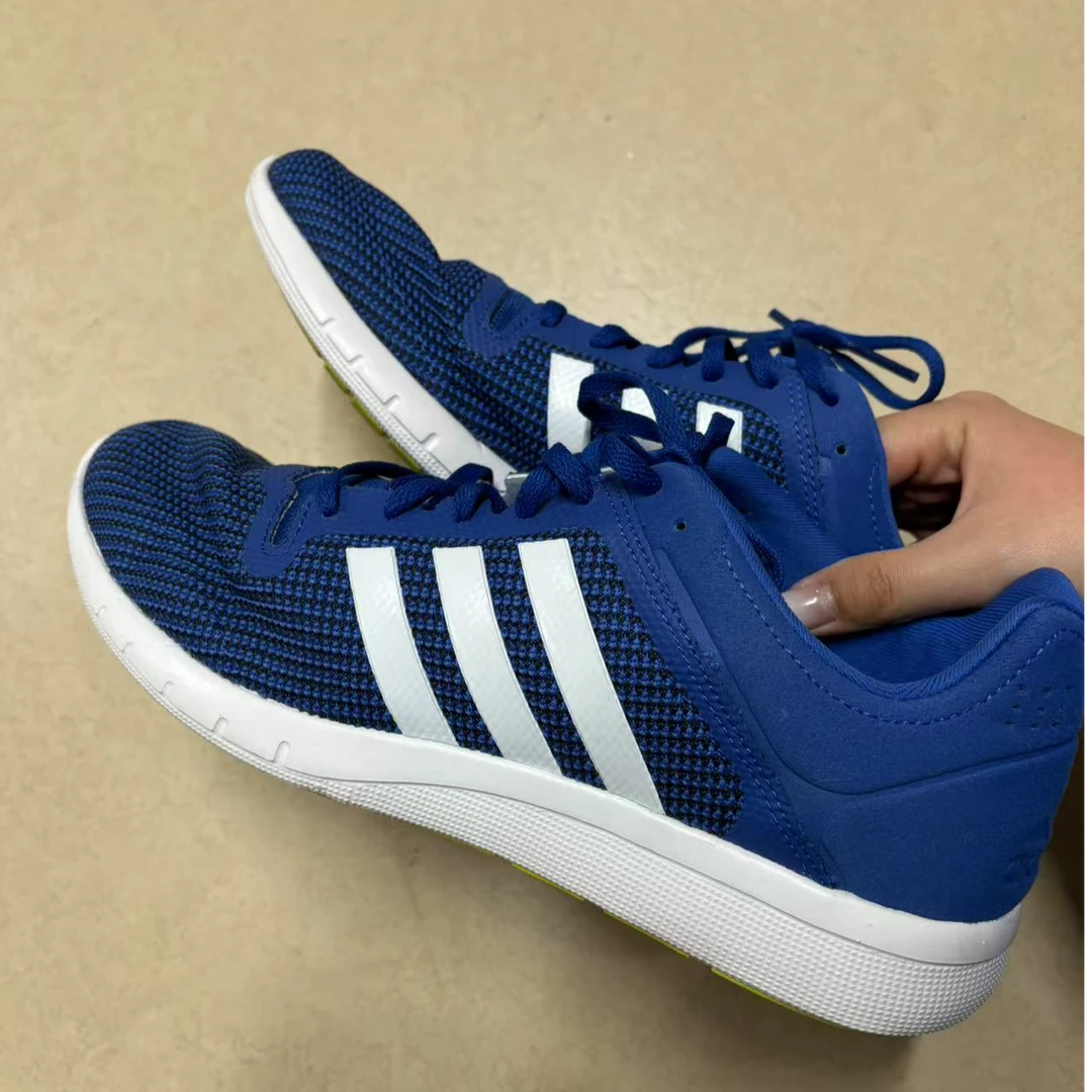 迪家/蓝色编织面鞋