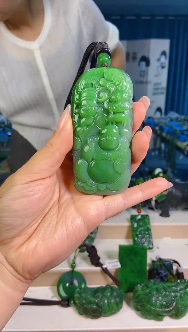 和田玉未镶嵌挂件1