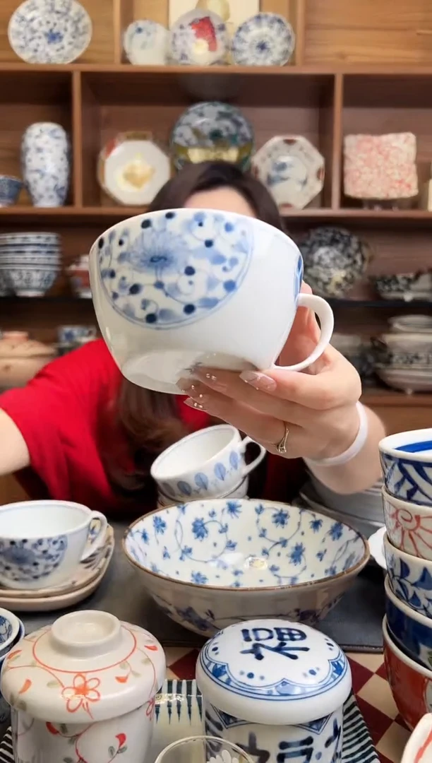 瓷片【微瑕】 花伊万里 汤汁杯