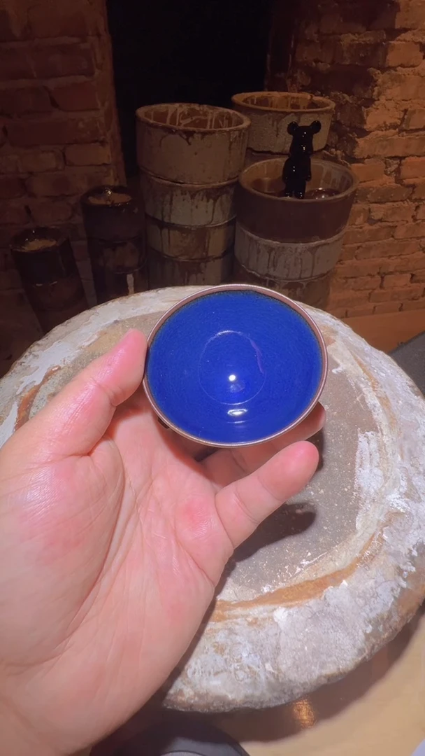 茶盏75柴烧建盏主人杯