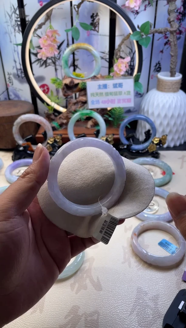 未镶嵌手镯翡翠正圈53