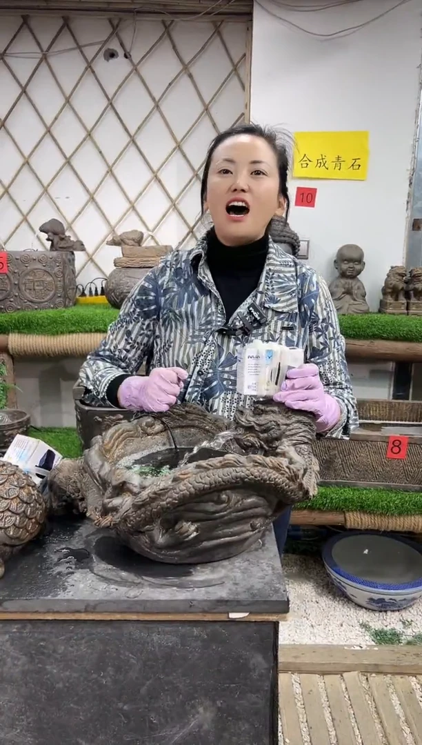 盘龙一体流水盆Y-079