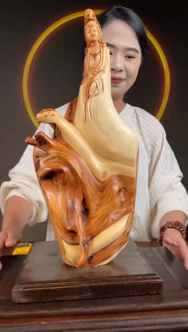 柏木（崖柏）手工摆件,先抢先得! 编号:90