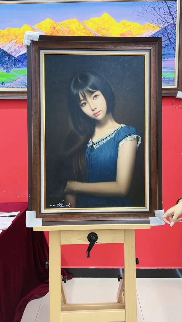 油画梁静-60*90尺寸-油画作品