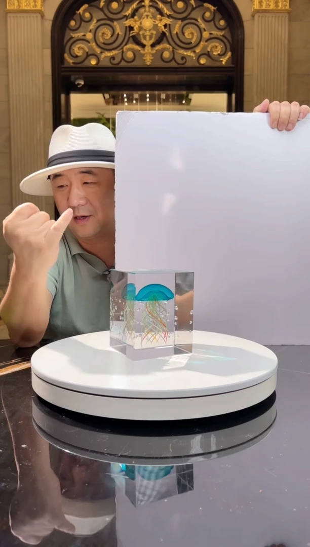 摆件AJ05040蓝水母艺术摆件