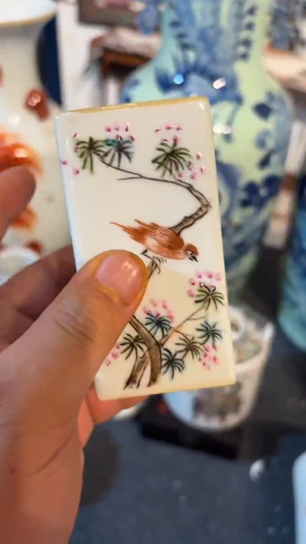 摆件花鸟放笔筒123456789