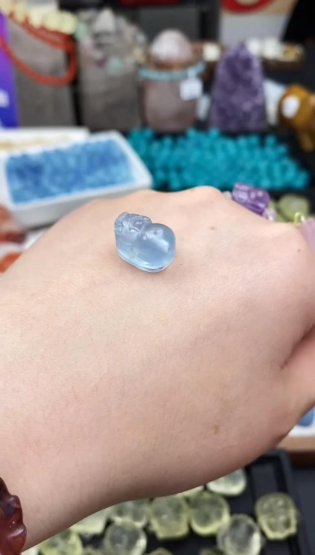 【闪购商品】海蓝宝石裸石未镶嵌90a多样性发其一/1.28/1个